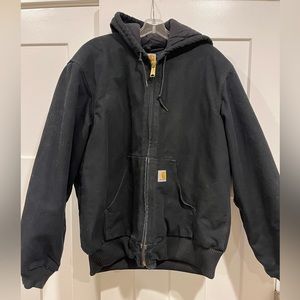 Carhartt Mens Flannel-Lined Active Jac Loose Fit Duck Canvas